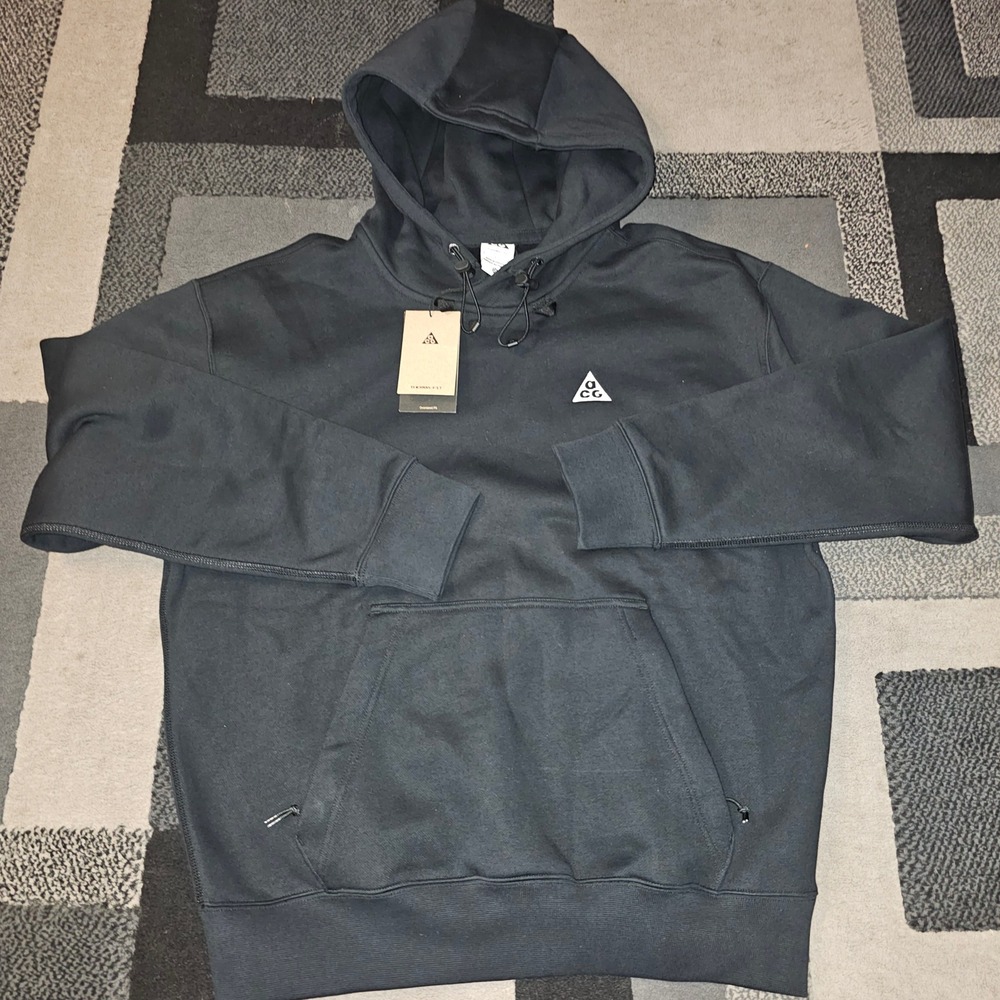 Nike ACG Therma-FIT Hoodie Mens Small Black DZ3392-011 New With Tags